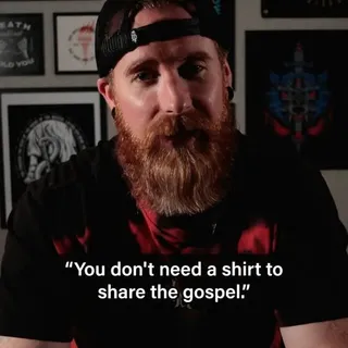 "You don't need a shirt to share the gospel." True. But here's what I've actually seen happen.