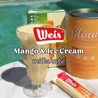 Your nostalgic Aussie favourite✨

Our Weis Mango & Ice Cream Glow Shake is the easiest way to treat yourself while staying on track 💫

Just shake, pour, and sip… it’s that simple 🤍

Light, delicious, 