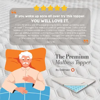 You don't need a holiday miracle to banish aches and pains 🌟 you just need a sleep upgrade 🎁 The Premium Mattress Topper lets you unroll luxurious comfort that will make your morning jolly and bright 