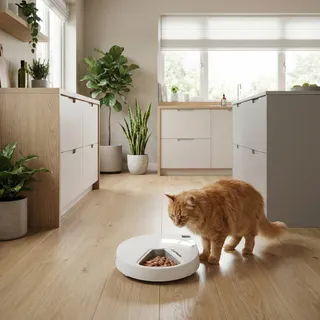 🐱💖 Make mealtime stress-free for you and your furry friends! With the Cat Mate Five-Meal Automatic Feeder, your cat can enjoy up to 5 perfectly timed meals a day — no more rushing home or worrying abo