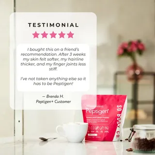 “My skin felt softer, my hairline thicker, and my joints less stiff.” 💗

That’s the power of multi-collagen done right. Peptigen+ supports your skin, hair, nails, and joints — from the inside out.

✨ 