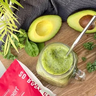 If your daily dose of collagen isn’t enough health for you… why not try it in a vibrant green smoothie? 💚

Packed with vitamins and antioxidants to give your morning a boost:

🥑 Avocado – rich in heal