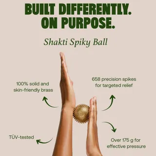 Not all acupressure tools are created equal.👇

Weight. Materials. Manufacturing standards. That’s where quality begins.

Meet the Shakti Spiky Ball:
✨ 100% solid brass
✨ 658 precision spikes
✨ Over 17