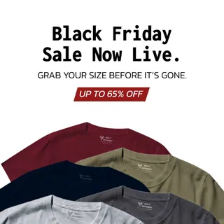 Our biggest and best sale of the year is now live, and you won't get a better deal this Black Friday. Shop up to 65% off, today only. 

https://built-different.co/