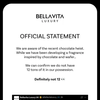 Who stole the chocolates ? Still a mystery 👀🍫
But now we’re getting worried about our Chocolate & Wafer fragrance 😅

Should we lock it up too? 🔐
.
.
.
(Bellavita Luxury, Luxury Perfume, Luxury Lifesty