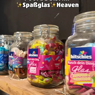 wir sind die Spaßglas OGs 

#hitschies #spaßglas #drachenzungen #popcorn #brizzlbälle #neuprodukte