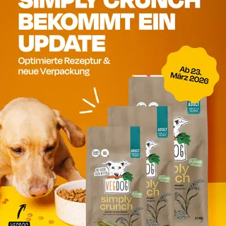 Wir konnten es einfach nicht lassen ...
deswegen bekommt das Simply Crunch ein Update – und das solltest du wissen:
Wir haben innen an der Rezeptur geschraubt, gezielt und mit Blick auf das, was euren