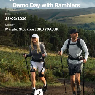 Join us for the Hypershell Exoskeleton Demo Day with Ramblers on 28 March 2026 in Marple, Stockport.

This is a chance to see and experience Hypershell in the outdoors, where movement support matters 