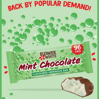 🎉 A FAN FAVE FLAVOUR HAS RETURNED!

You asked, we listened - Mint Chocolate has made its sweet return, just for you! 😍 Sink your teeth into a dreamy mint-flavoured meringue bar, coated in creamy milk 