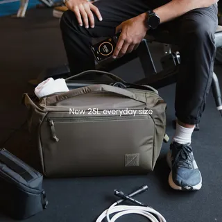 New size, new feature, same fan favorite silhouette.

The all new Transit Duffel, now available.