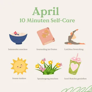 Womit schenkst du dir heute einen kleinen Moment für dich? 🌸

Es müssen keine großen Pläne sein, oft reichen 10 bewusste Minuten: ein bisschen frische Luft, Bewegung, etwas Leichtes essen oder einfach