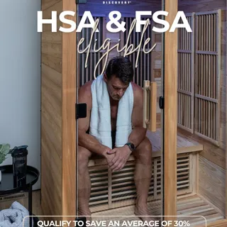 Your HSA and FSA dollars work harder than you think. All Backyard Discovery saunas are HSA/FSA eligible — meaning you can invest in your recovery, your sleep, and your health without spending post-tax