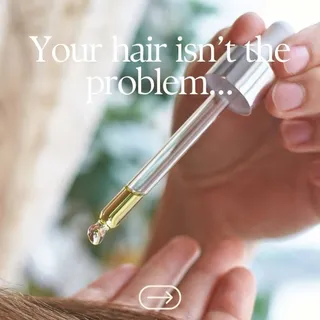 It’s your scalp.

Think of it like soil. If it’s out of balance, nothing growing from it is going to thrive.

We see it all the time, overwashing, harsh formulas, product build-up… it all chips away a