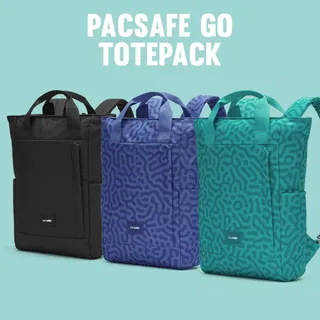 Find your vibe. ✨
 
The Pacsafe GO Totepack is now available in:
🖤 Black
💙 Cerulean Blue
💚 Reef
 
Which one are you taking on your next adventure?