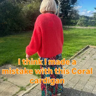 The rollercoaster 🎢 ride comes for free when you’re a small biz owner 😆
After the continued success of the Neon pink & Emerald Green Mohair blend cardigans, I was convinced the new Bright Coral would 