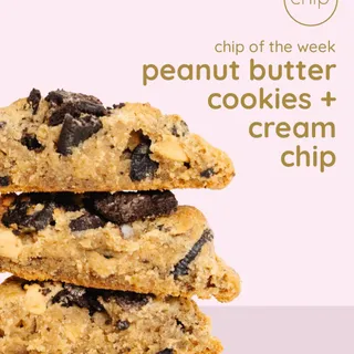 IT'S HERE! the peanut butter cookies + cream chip drops today at all chip bakeries. 🎉🥜🍪 available for pick up, delivery + catering! 🎉🙏⁠
⁠
GIVEAWAY! 🍪🎉🍪 tag a friend in the comments and be entered to w