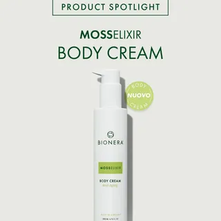 NOVITÀ: La MossElixir™ Body Cream. Cura del corpo al livello della skincare viso 💚