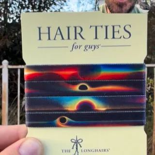 You: “MY MEW FAVORITE HAIR TIES”