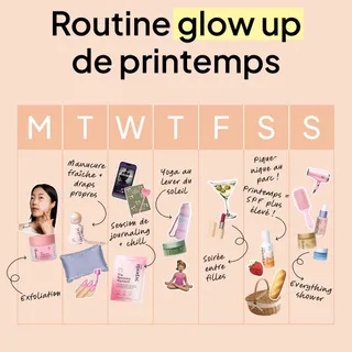 Voici à quoi ressemble notre semaine. 📆

On sait à quel point le quotidien peut être intense mais voici votre rappel de ne pas laisser de côté vos rituels self-care. 🫧

Quels sont vos moments non négo