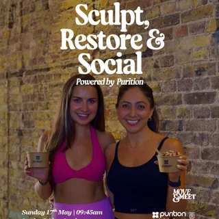 Join us on Sunday 17th May at 09:45AM for a feel-good collaboration with @puritionuk 🌿

Introducing: SCULPT, RESTORE & SOCIAL 🧘‍♀️🔥❄️

This event is all about moving your body, supporting recovery and