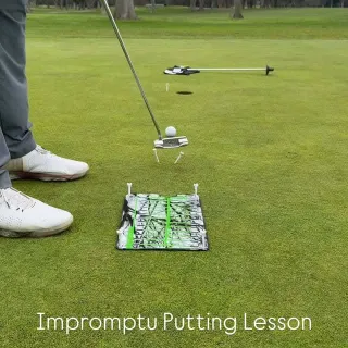 🚨🚨🚨 Here’s the secret 🚨🚨🚨

Once the ball leaves the putter face, you cannot control anything. 

Here’s what you can control. 

A good posture. 
Putter face square in relation to target line. 
Eyes ove