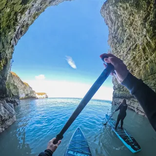 Two Bluefin Sup Ambassadors exploring the beautiful Yorkshire coastline.

Where is your favourite place to stand up paddle board?