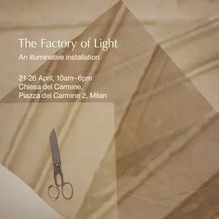 Soon to be luminously assembled at Salone del Mobile, Milan… 

Our new installation during the world’s premier design festival explores the conjuring of light through craft. Open to all from 21-26 Apr