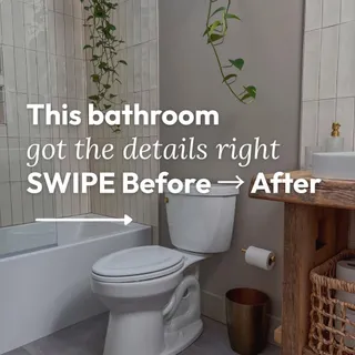 A bathroom transformation is more than tile and fixtures.
In this renovation, the details were rethought too.
A hidden exhaust fan, mud-in wall vent, and recessed receptacles help the space feel clean