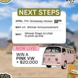 Ella’s journey is almost complete… and one lucky winner is getting closer every day. ✨

🎟️ Giveaway closes April 29th at 11:59 PST
📣 Winner announced live May 6th
✈️ Then we’re flying the winner to Ut