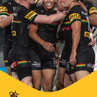 Panthers are rolling after that 50–10 statement win over the Storm. 🔥💪
Now it’s on to the Bulldogs at Accor Stadium in Sydney with that trademark grit and intensity. 🖤💛🐾
Nectr Powering the Penrith Pan