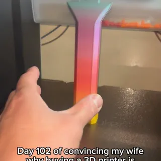 Day 102 of convincing my wife why buying a 3D printer is worth it! 
 #love #3dprint #wifey❤️ #asmr #pickleball

Did I convince her?