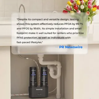 Trusted by leading media, recognized for real filtration performance. Waterdrop systems have been highlighted for reducing PFOS and PFOA, meeting NSF/ANSI standards, and delivering reliable protection