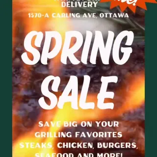 Save BIG! Our Spring SALE is happening now! 
Order 🤳🏻 www.Farm2Forkdelivery.ca
Come by our Market 📍1570-A Carling Ave 

#bestcanadianmeat #farm2forkmarket