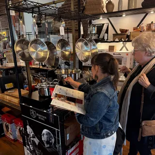 Check us out in a store near you! Our cookware is offered in locally owned kitchenware stores across the country, and you can find one near you using our Store Locator. 

Shown here is our cookware on