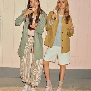 Pastels and prints.