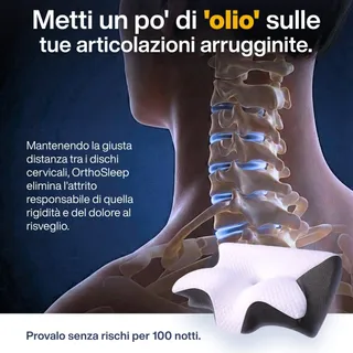 I dischi cervicali funzionano come ammortizzatori naturali. Se la postura notturna li comprime eccessivamente, nel tempo possono comparire rigidità e dolore. Un supporto che mantiene la curvatura fisi