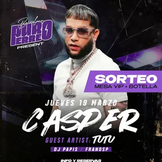 💣💣 SORTEO CASPER 💣💣

@caspermagico aterriza en Shôko Barcelona junto a @tutupr_ y tú podrás verlo como un auténtico VIP el jueves 19 de marzo 🙌🏼
Sorteamos una mesa VIP + botella para que puedas venir 