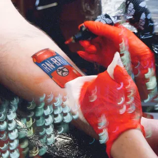 Did you have the girders to sign up for free Tat-BRU? For our 125th Birthday, we took over Empire Ink to let the boldest of BRU fans show us what they're made of 🧡 💪 IRN-BRU 4VA #MadeInScotlandFromGir
