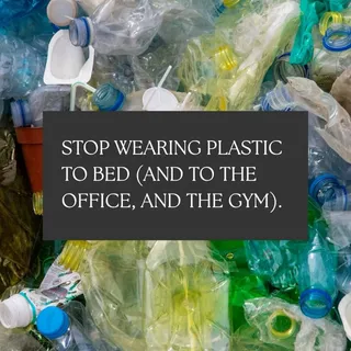 Here’s the part they don’t put on the price tag! 🏷️

Most of us treat polyester, nylon, and acrylic like regular fabrics, but they’re actually petroleum-based synthetics. Since they’re essentially pla