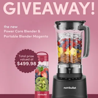 Win a nutribullet Power Core Blender & a Portable Blender in Magenta for Mother’s Day! 💐💗

From family sized portions to on the go blends, this duo has every moment covered making it the perfect gift 