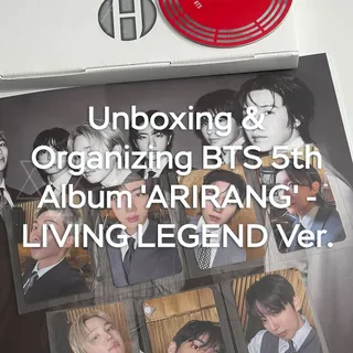 🎧 Unboxing and Organizing @bts.bighitofficial - The 5th Album ‘ARIRANG’ (LIVING LEGEND VER) 

I loved all of their looks for the poster book so chose a an OT7 set to display in the binder, I am contem