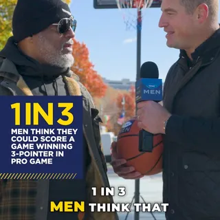 1 in 3 men think they could score a game winning 3-pointer...But did you know 1 in 3 men over 40 will experience drips and dribbles?

Former Philadelphia Eagles tight end Brent Celek hits the streets 