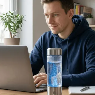 Mitte Januar. Die Motivation wackelt. Jetzt entscheidet sich, wer dranbleibt! 📉📈

Die HydroVive ist dein Cheat-Code gegen Brainfog und Müdigkeit am Schreibtisch. Kein Hype, reine Physik. Hydration, di