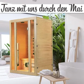 Tanz in den Mai! Und ab in Deine eigene Infrarotkabine Nyborg S120V!
Diesen Monat sparst du beim Kauf Deiner Infrarotkabine Nyborg S120V ganze 1200€ und sicherst Dir somit entspannte Minuten nach eine