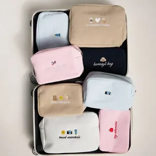 Time for an accessories upgrade ⏰

Our personalised waffle pouches are made to move with you wherever you’re heading next ☁️