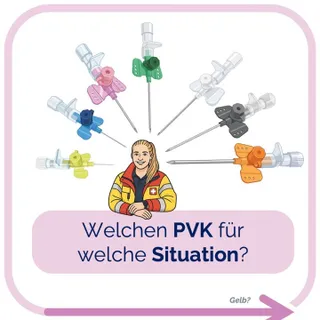 Welchen PVK würdest du im hypovolämischen Schock legen? Warum ist das kritisch:

Schock = Zeitkritische Volumentherapie
Durchflussrate steigt mit der 4. Potenz des Radius
→ kleine Zugänge limitieren d
