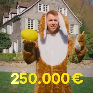 Vergiss Schokolade! Dieses Ostern gibt es vielleicht 250.000 €. 🐰💰
Bis Ostermontag* könntest du bei uns 250.000 € in bar gewinnen. 🐣

Jep, so großzügig ist unser Osterhase dieses Jahr – während er woa