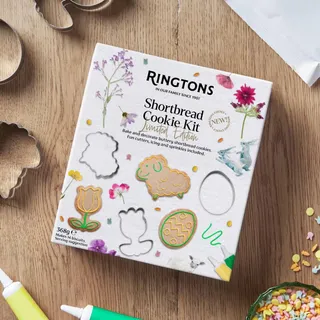 Bake memories with our no-fuss Shortbread Kit! ✨ Buttery treats made for sharing. Find yours via our bio link. 🐰🍪 #Ringtons #Baking #Shortbread #FamilyTime #Cuppa