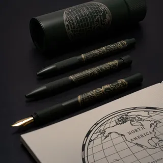 For our latest collaboration @LastMaps has created ‘World Explorer’ as a unique artwork for Wingback - handcrafted ink drawings meet precision engineering. The graphic celebrates the meeting of past a