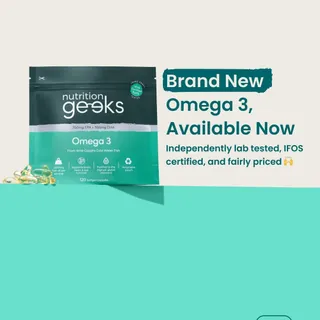 Available now: Our Omega 3 supplement is finally here, available directly on nutritiongeeks.co!